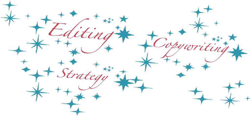 Editing, strategy, and copywriting illustration